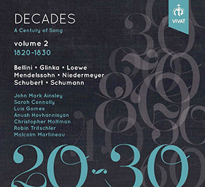 Recensie DIVERSEN – Decades – A Century of Song volume 2 1820-1830 (liederen van Bellini, Glinka, Loewe e.a.)