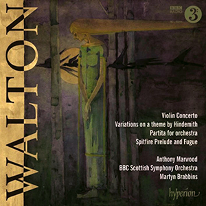 Recensie WALTON – Violin Concerto, Variations on a theme by Hindemith, Partita for orchestra, Spitfire Prelude and Fugue