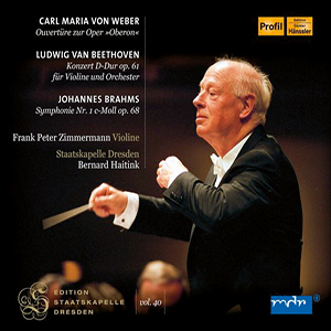 Recensie WEBER, BEETHOVEN, BRAHMS – Oberon-ouverture; Vioolconcert in D, op.61; Symfonie nr.1 in c, op.68