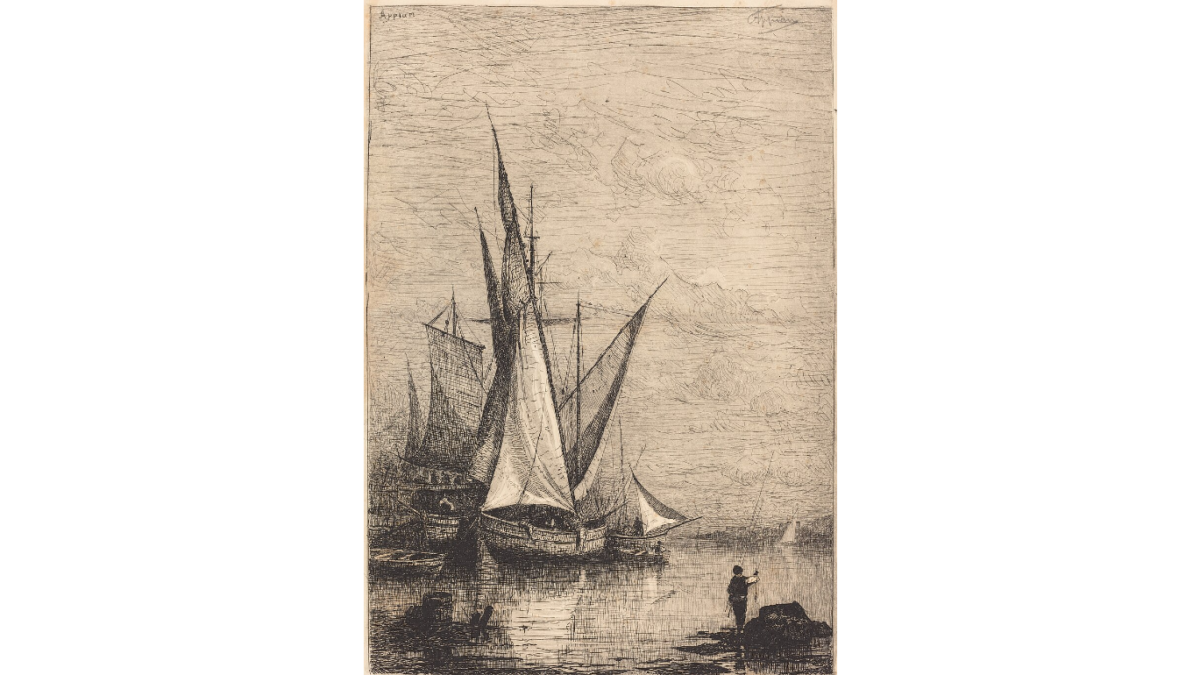 De haven van Genua, decor van Verdi’s Simon Boccanegra (beeld: publiek domein)