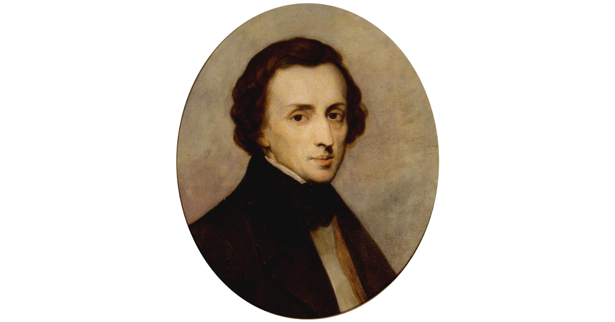 Portret van Frédéric Chopin door Ary Scheffer uit 1847